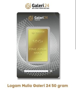 Ilustrasi logam mulia buatan Galeri24. [Int]